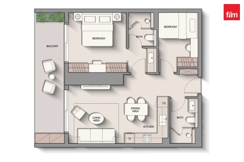 Appartement de 1 chambre à Dubai, UAE No. 224703 9
