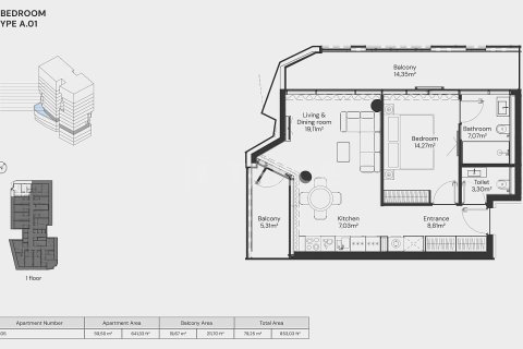 1 bedroom Apartment in Dubai, UAE No. 159936 7
