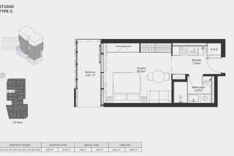 1 bedroom Apartment in Dubai, UAE No. 159936 10