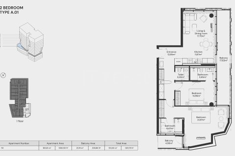 1 bedroom Apartment in Dubai, UAE No. 159936 3