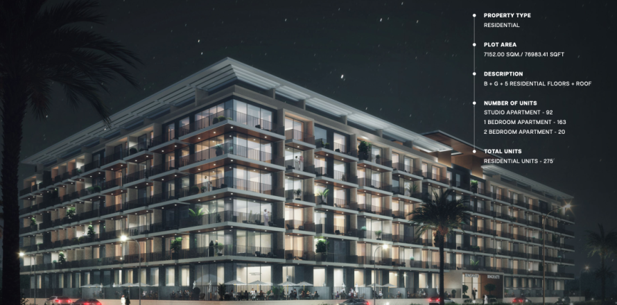 Apartment de 1 dormitorio en Dubai, UAE No. 38493