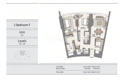 2 bedrooms Apartment in Dubai, UAE No. 205444 8