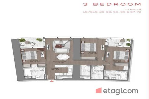 Appartement de 3 chambres à Business Bay, UAE No. 71351 27