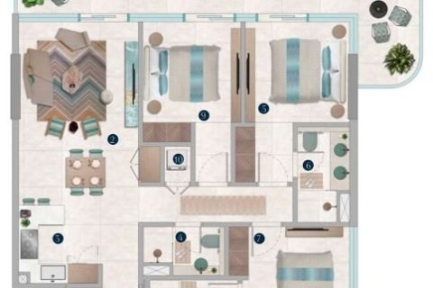 Квартира с 2 спальнями в Dubai Land, ОАЭ №153553 3
