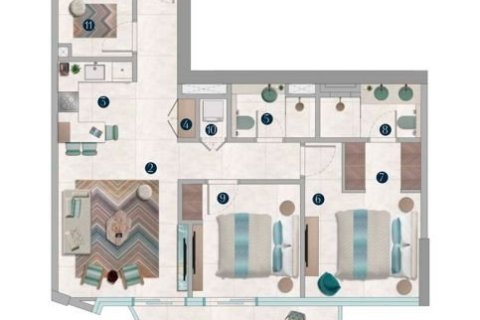 Квартира с 2 спальнями в Dubai Land, ОАЭ №153553 4
