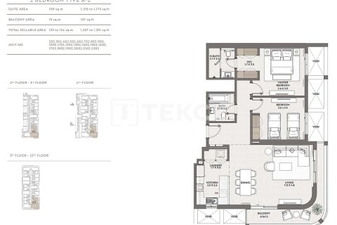 Appartement de 2 chambres à Jumeirah Village Circle, UAE No. 162916 5