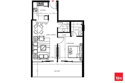 1 bedroom Apartment in Meydan, UAE No. 215892 3