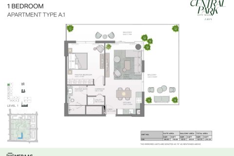 Appartement de 1 chambre à City Walk, UAE No. 153705 5