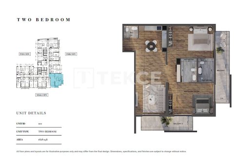Apartment de 2 dormitorios en Jumeirah Village Circle, UAE No. 150508 12