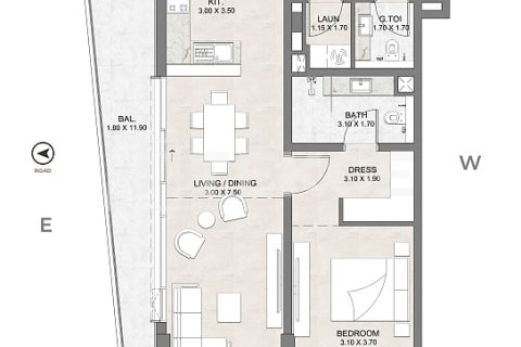 Appartement de 2 chambres à Dubai, UAE No. 162222 7