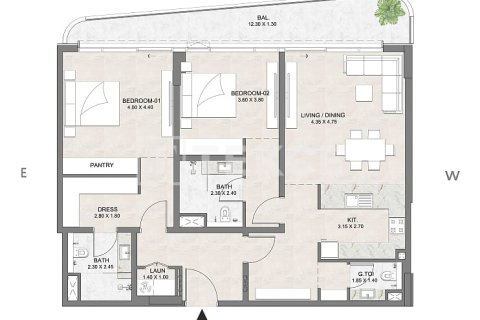 Appartement de 2 chambres à Dubai, UAE No. 162222 4