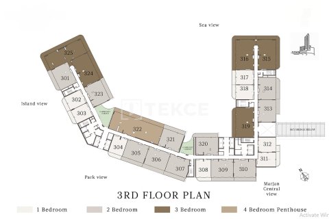 Apartment de 1 dormitorio en Al Marjan Island, UAE No. 213263 24