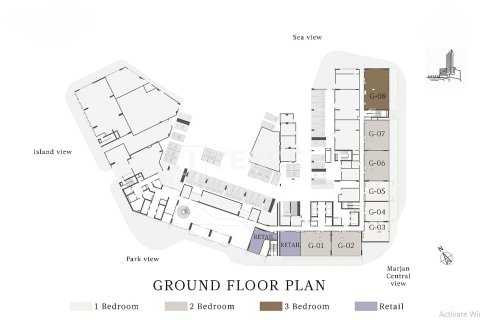 Apartment de 1 dormitorio en Al Marjan Island, UAE No. 213263 21