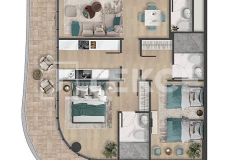 Appartement de 4 chambres à Al Marjan Island, UAE No. 64873 23