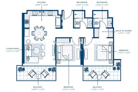 Apartment de 3 dormitorios en Dubai, UAE No. 136229 24