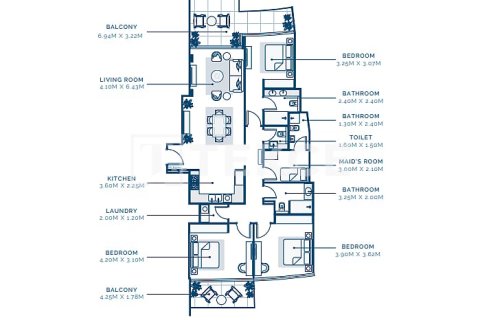 Apartment de 3 dormitorios en Dubai, UAE No. 136229 27