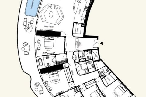 Penthouse de 2 chambres à Downtown Dubai (Downtown Burj Dubai), UAE No. 153784 5