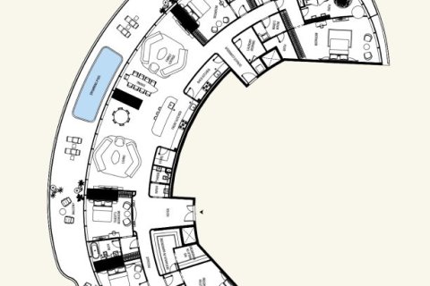Penthouse de 2 chambres à Downtown Dubai (Downtown Burj Dubai), UAE No. 153784 4