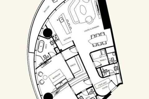 Penthouse de 2 chambres à Downtown Dubai (Downtown Burj Dubai), UAE No. 153784 7