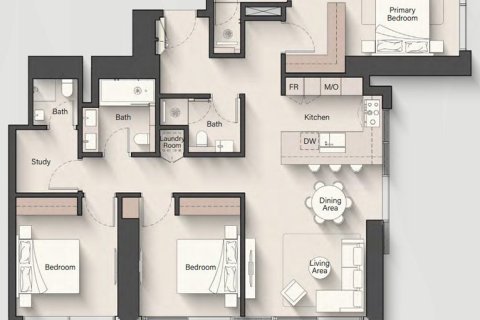 Appartement de 1 chambre à Jumeirah Islands, UAE No. 153557 21