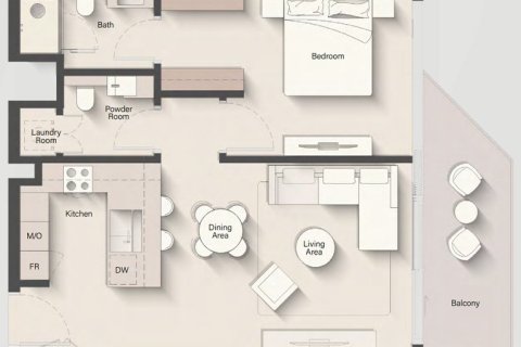 Appartement de 1 chambre à Jumeirah Islands, UAE No. 153557 4
