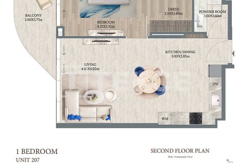 Apartment de 2 dormitorios en Dubai, UAE No. 152294 13