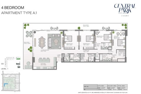 Appartement de 2 chambres à City Walk, UAE No. 153707 5