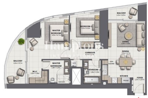 Appartement de 2 chambres à Grandeur Residences, UAE No. 162912 26