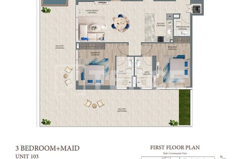 Apartment de 3 dormitorios en Dubai, UAE No. 152295 10