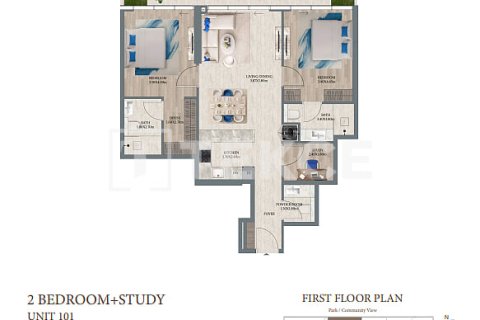 Apartment de 3 dormitorios en Dubai, UAE No. 152295 8