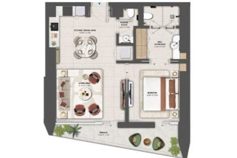 Apartment de 1 dormitorio en Maritime City, UAE No. 153617 16