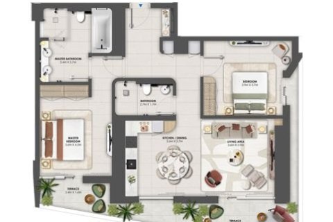 Apartment de 1 dormitorio en Maritime City, UAE No. 153617 17