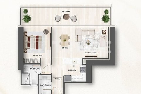 Appartement de 1 chambre à Jumeirah Village Triangle, UAE No. 222310 14