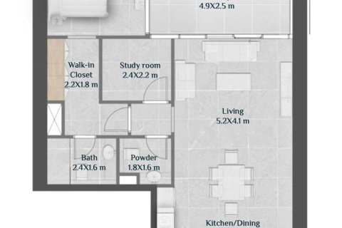 Квартира с 1 спальней в Dubai Science Park, ОАЭ №217002 3