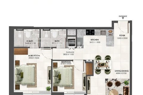 Appartement de 2 chambres à Arjan, UAE No. 219354 28