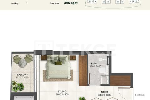 Appartement de 2 chambres à Arjan, UAE No. 219354 22