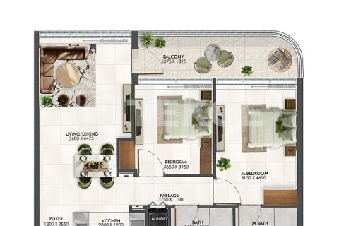 Appartement de 2 chambres à Arjan, UAE No. 219354 26