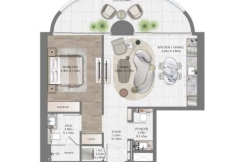 Appartement de Studio à Downtown Dubai (Downtown Burj Dubai), UAE No. 153666 6