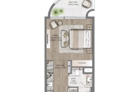 Appartement de Studio à Downtown Dubai (Downtown Burj Dubai), UAE No. 153666 7