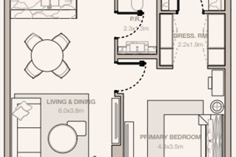 Apartment de 1 dormitorio en DIFC, UAE No. 166464 13