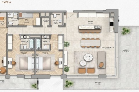 Duplex de 3 dormitorios en Yas Island, UAE No. 203351 20