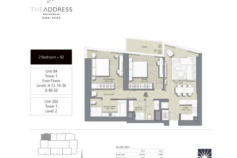 Appartement de 1 chambre à Downtown Dubai (Downtown Burj Dubai), UAE No. 153729 10