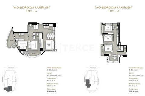 Apartment de 2 dormitorios en Dubai Marina, UAE No. 134377 31