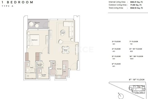 Квартира с 2 спальнями в Бизнес-Бэй, ОАЭ №45567 20