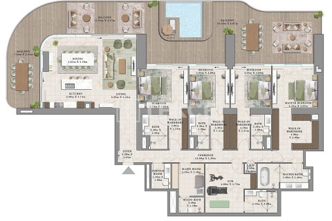 Appartement de 4 chambres à Dubai, UAE No. 135989 16
