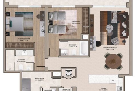 2 غرف نوم شقة في Al Barsha South, الإمارات العربية المتحدة رقم 153578 5