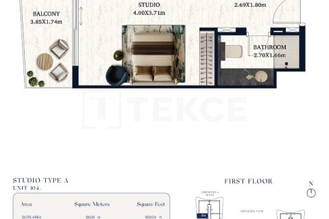 Apartment de 2 dormitorios en Al Marjan Island, UAE No. 144839 18