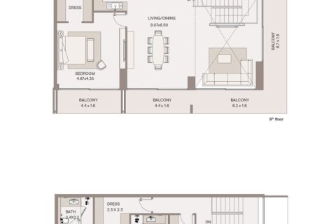 Apartment de 1 dormitorio en Dubai, UAE No. 153662 4
