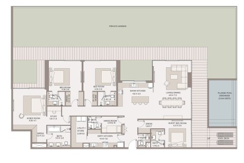 Apartment de 1 dormitorio en Dubai, UAE No. 153662 3