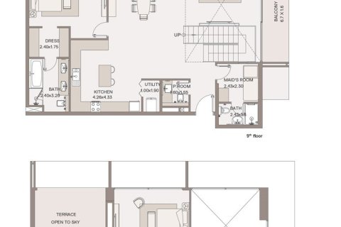 Apartment de 1 dormitorio en Dubai, UAE No. 153662 6